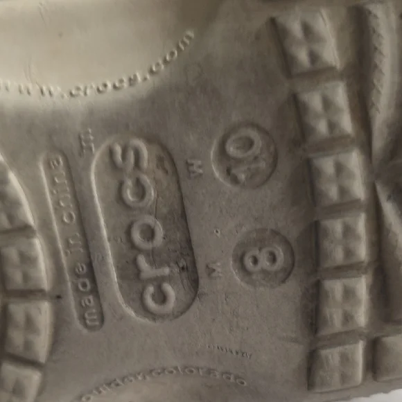 CROCS  Beige Water Shoes W 10 M 8 - Picture 4 of 5